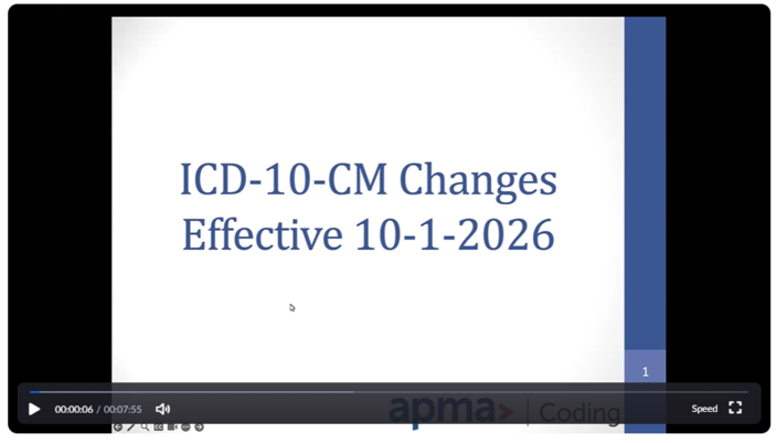 ICD-10 Code Webinar